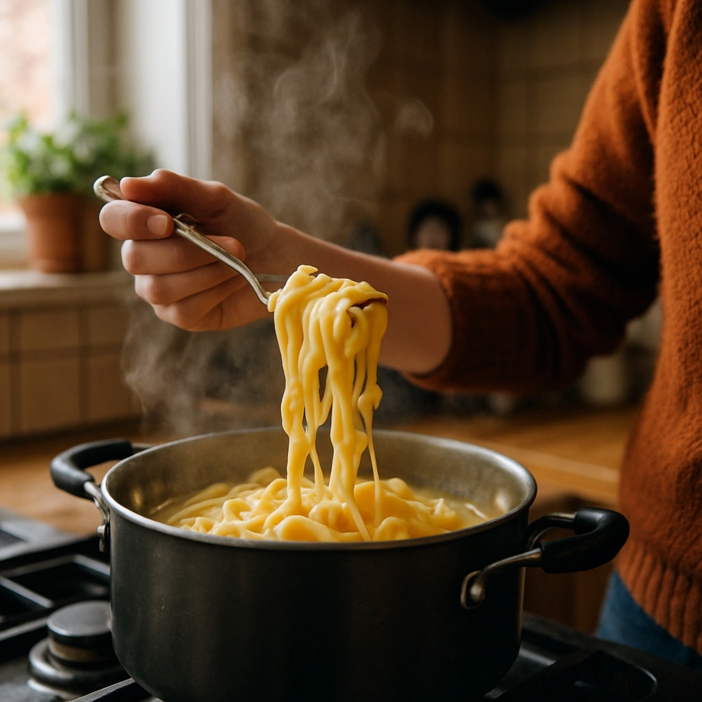 recette ultra simple avec 3 ingrédients - pâtes au fromage