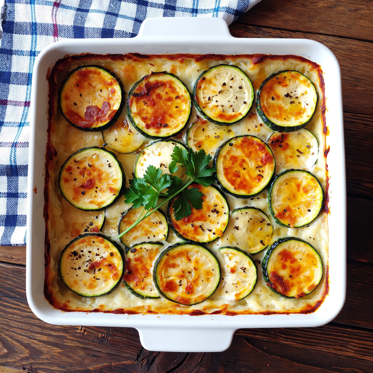 Gratin de courgettes crémeux – Recette végétarienne facile