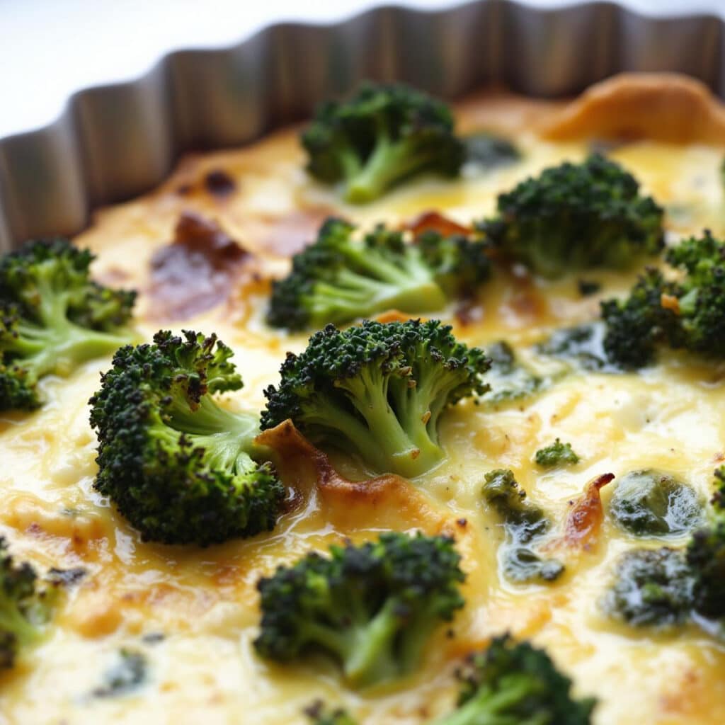 quiche végétarienne brocolis et ricotta