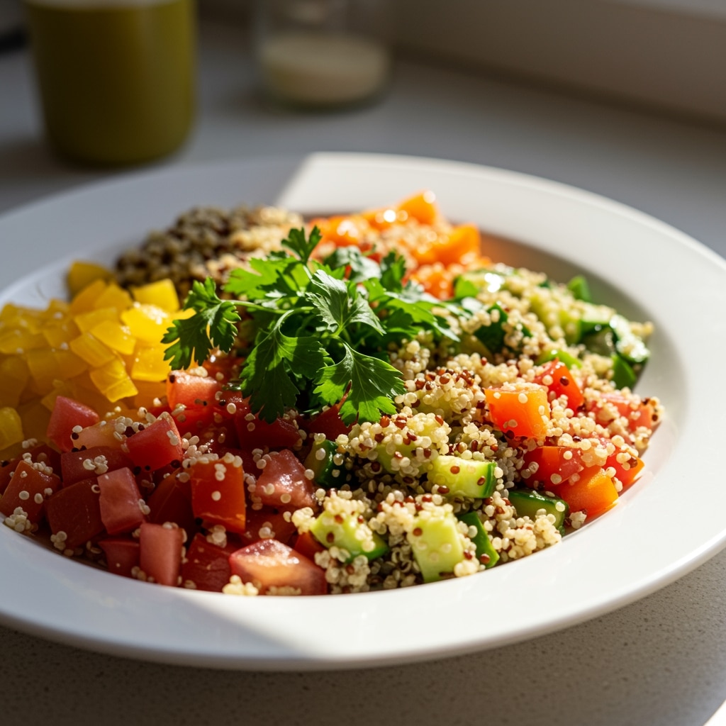 repas végétarien express coloré et sain