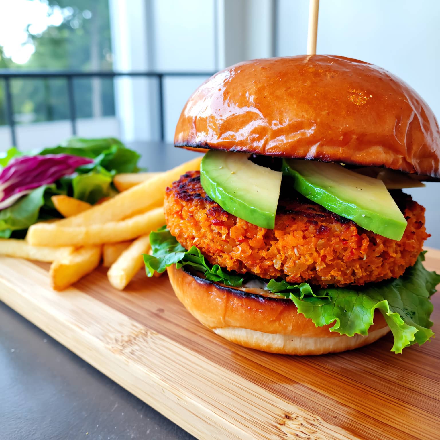 Burger de lentilles corail – Recette protéinée végétarienne