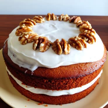 Carrot cake healthy végétarien avec glaçage léger