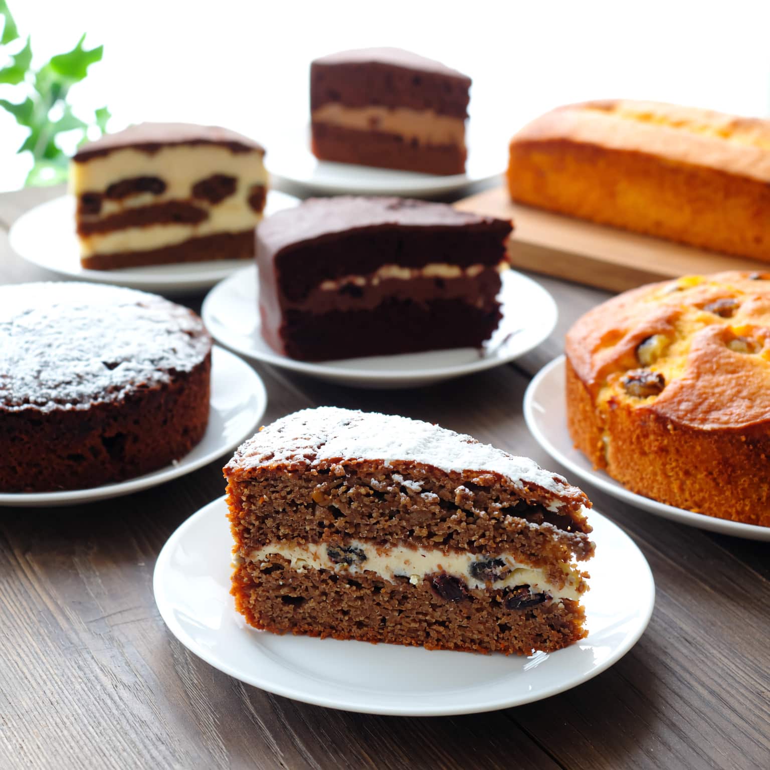 Sélection de gâteaux végétariens maison