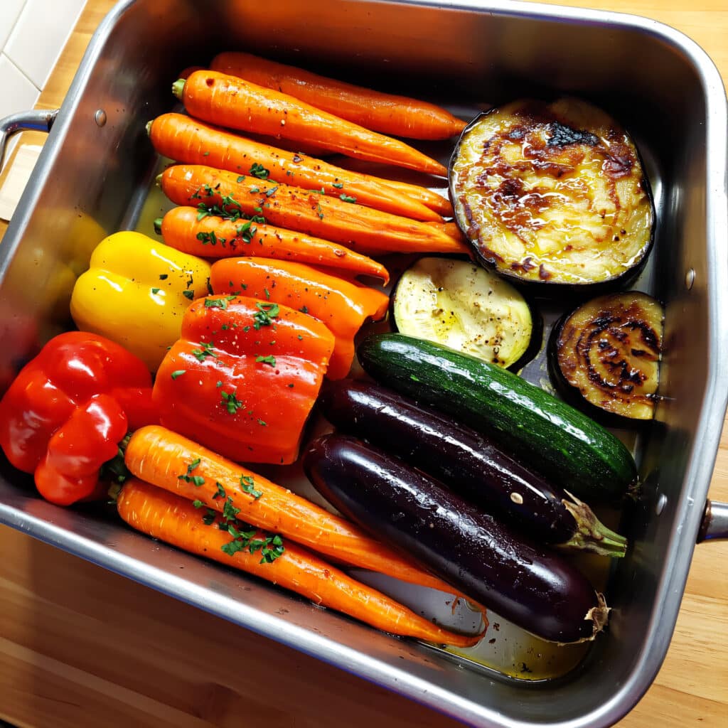 Légumes rôtis pour batch cooking végétarien