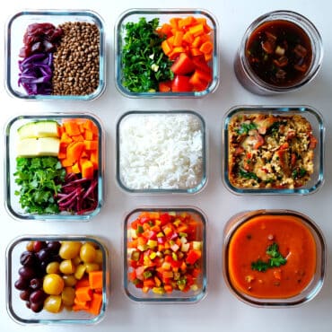 Menus végétariens pour 5 jours préparés à l’avance