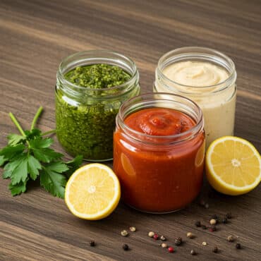 Trois sauces maison pour batch cooking végétarien