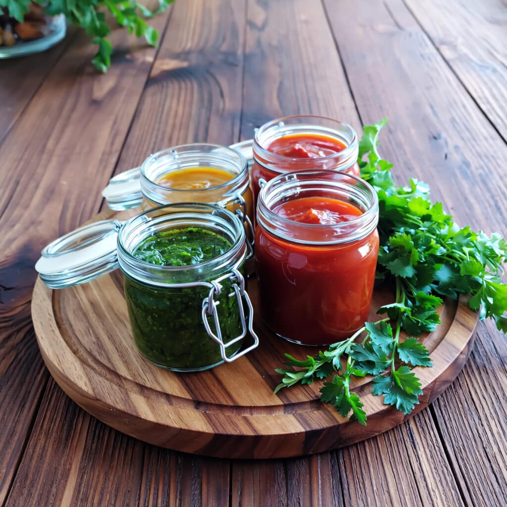 Sauces maison en bocaux pour batch cooking