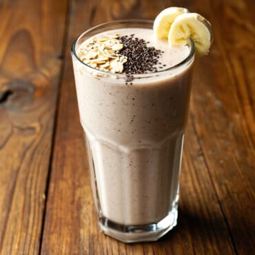 Smoothie protéiné banane végétarien