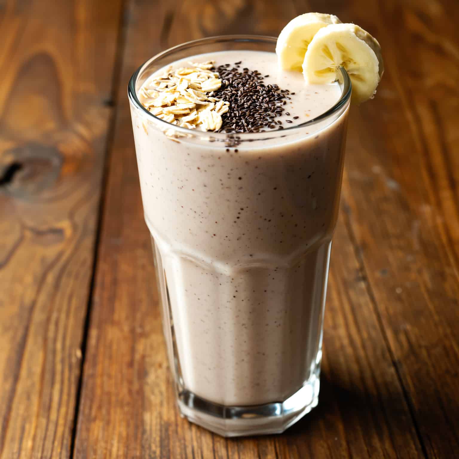 Smoothie protéiné banane végétarien