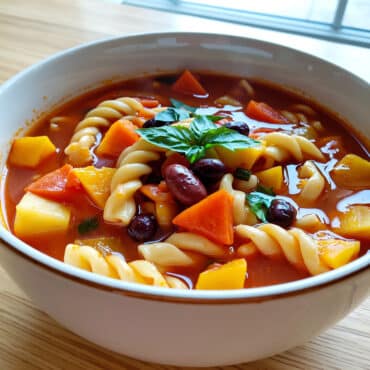 Recette de soupe minestrone végétarienne