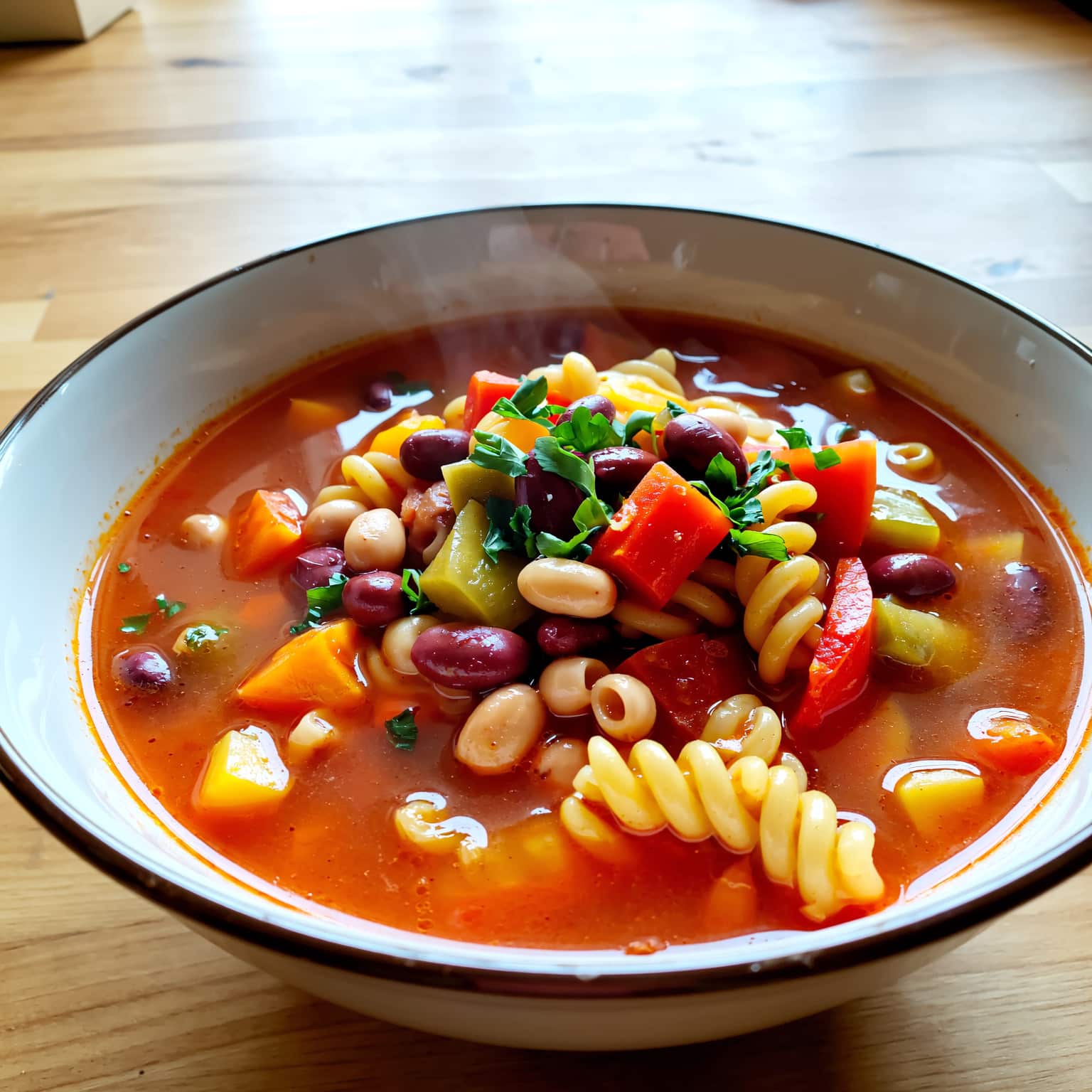 Soupe minestrone – Recette italienne végétarienne