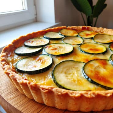Tarte aux courgettes et fromage de chèvre