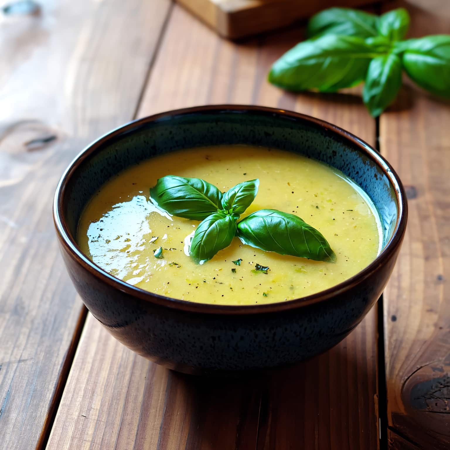 Velouté courgette-basilic – Recette facile et légère