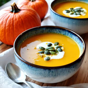 Velouté de potimarron crémeux et réconfortant
