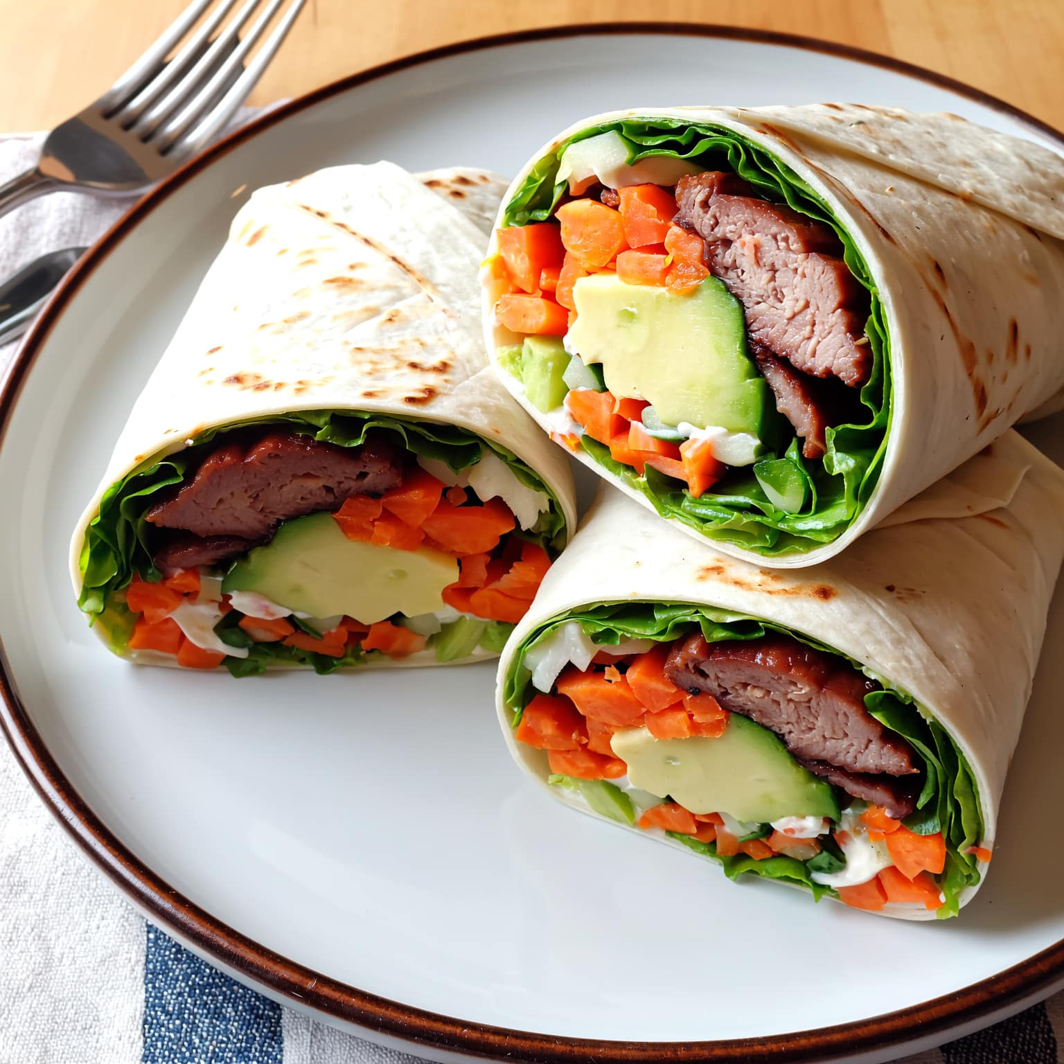 Wraps au seitan – Recette protéinée végétarienne