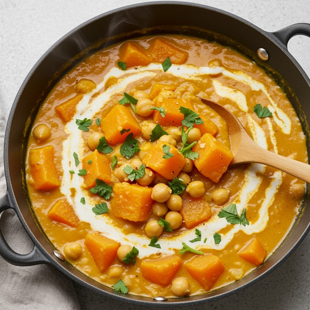 Curry épicé au butternut crémeux et parfumé