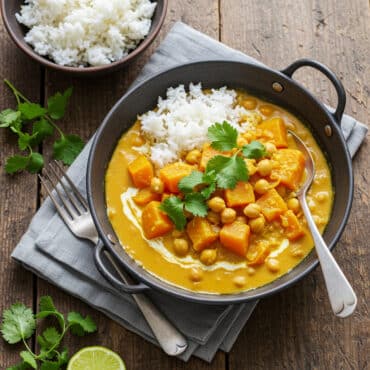 Curry épicé au butternut et lait de coco