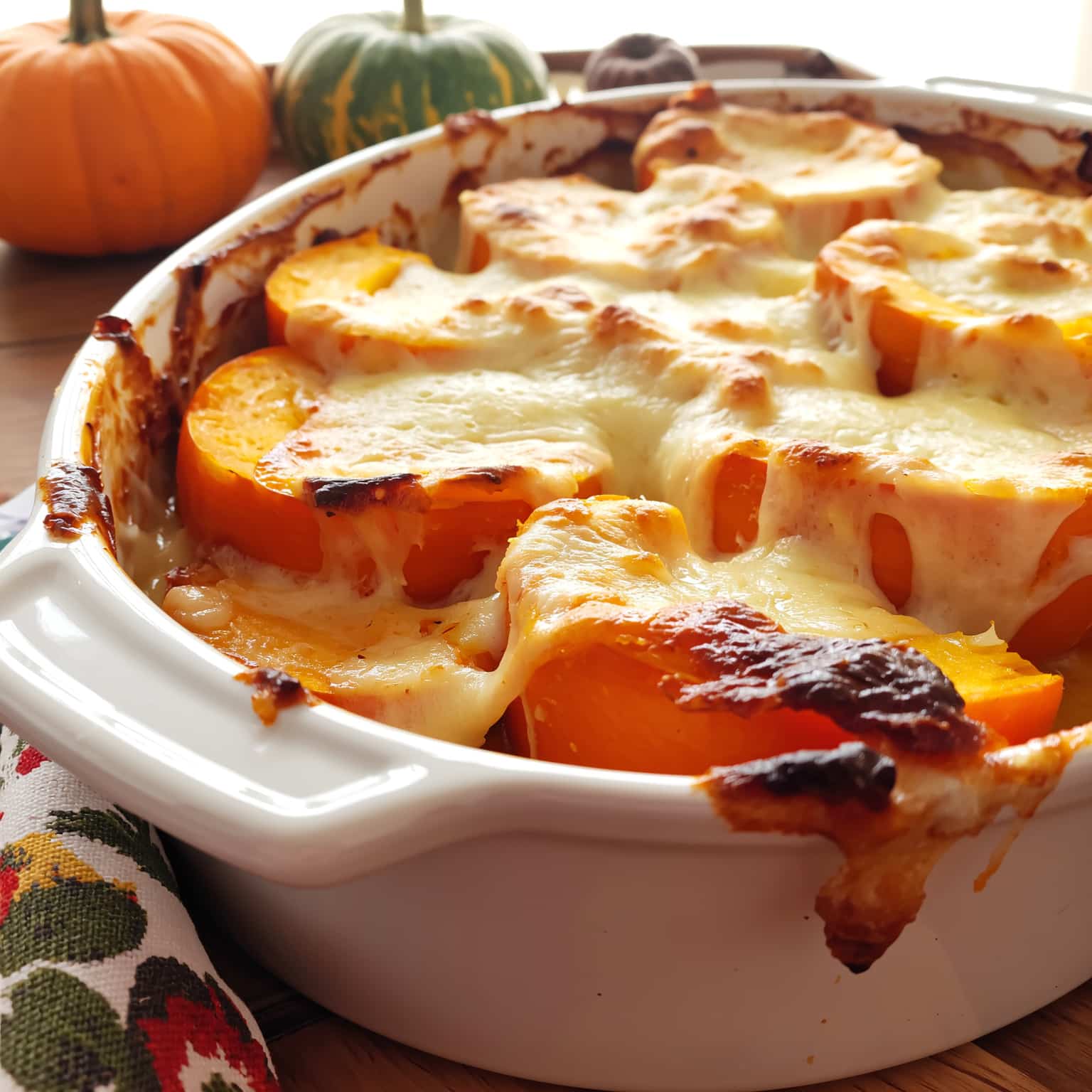 Gratin butternut-fromage fondant et doré