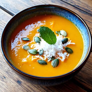Soupe coco-butternut veloutée et crémeuse