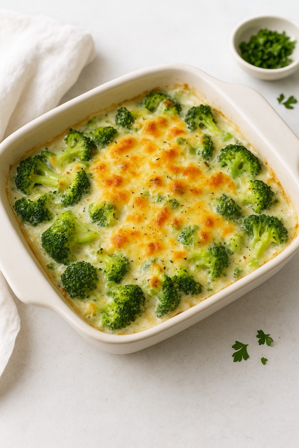 gratin minceur brocoli