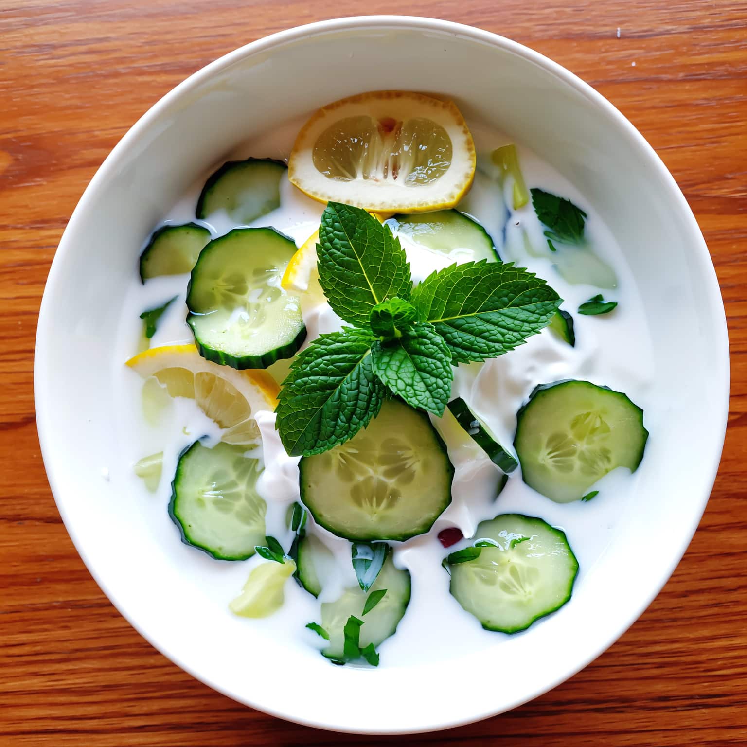 salade légère de concombre minceur