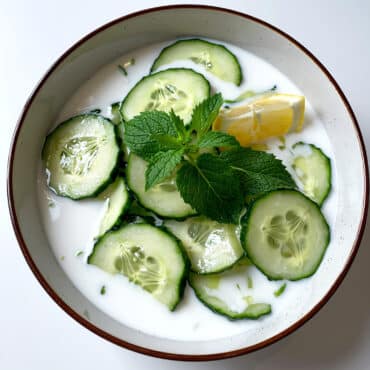 salade légère de concombre minceur